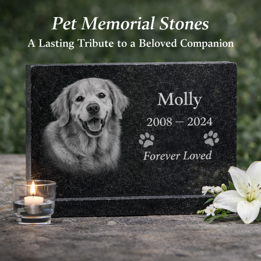 🐾 Pet Memorial Stones – A Lasting Tribute to a Beloved Companion